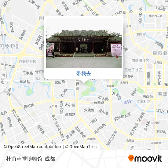 杜甫草堂博物馆地图