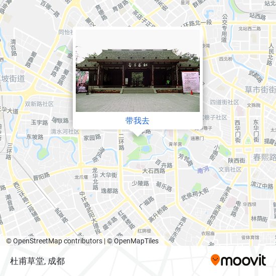 杜甫草堂地图
