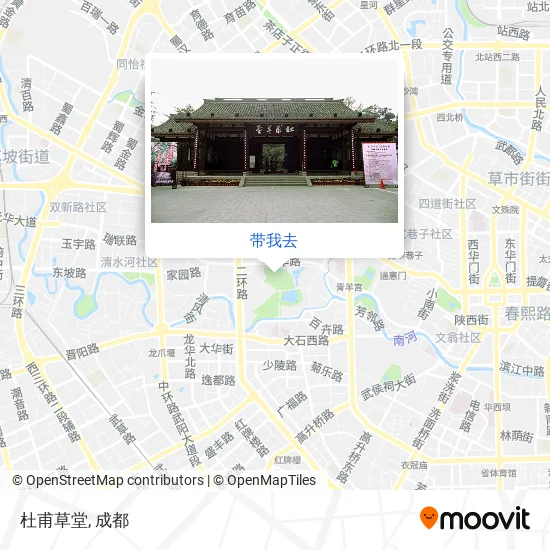 杜甫草堂地图