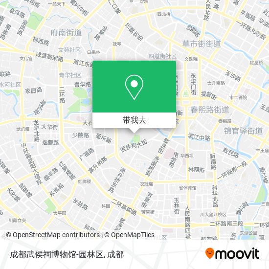 成都武侯祠博物馆-园林区地图