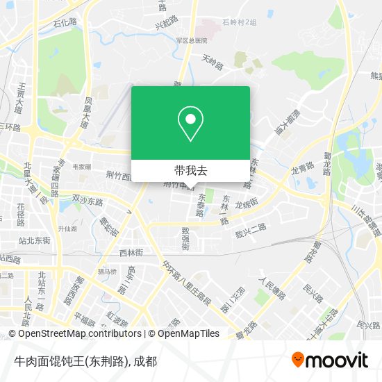 牛肉面馄饨王(东荆路)地图