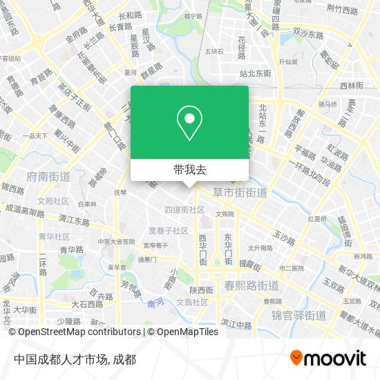 中国成都人才市场地图