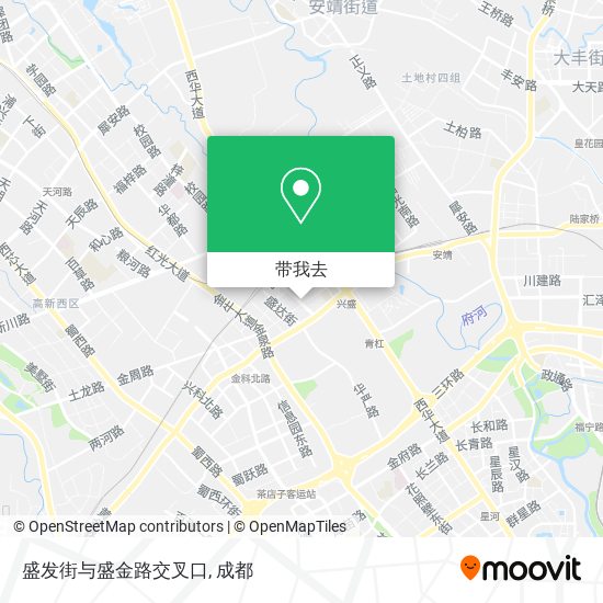 盛发街与盛金路交叉口地图