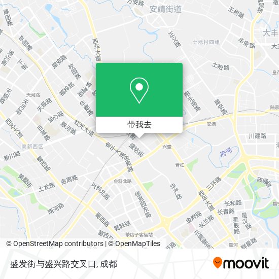 盛发街与盛兴路交叉口地图