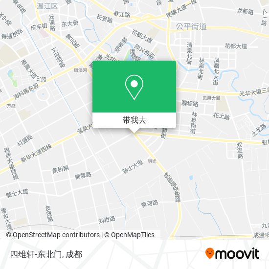四维轩-东北门地图