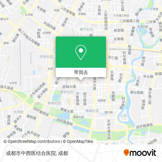 成都市中西医结合医院地图