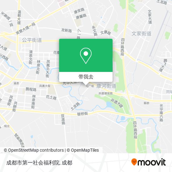 成都市第一社会福利院地图