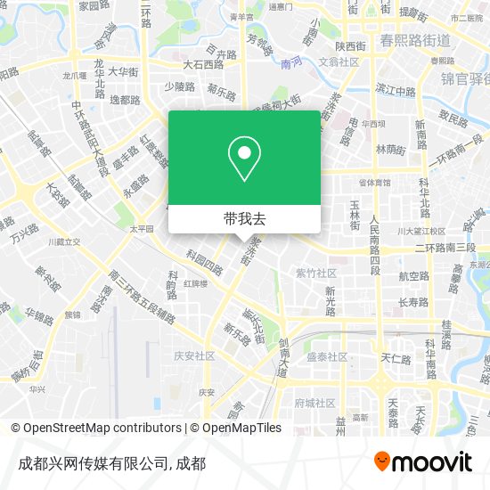 成都兴网传媒有限公司地图