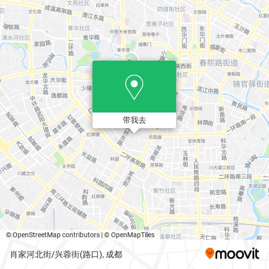 肖家河北街/兴蓉街(路口)地图