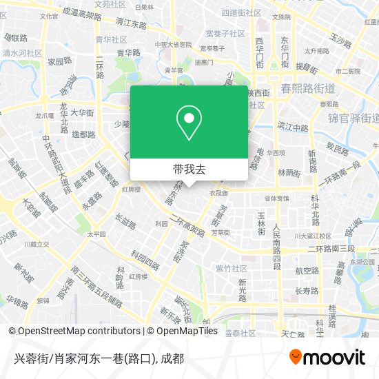 兴蓉街/肖家河东一巷(路口)地图