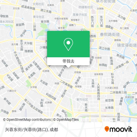 兴蓉东街/兴蓉街(路口)地图