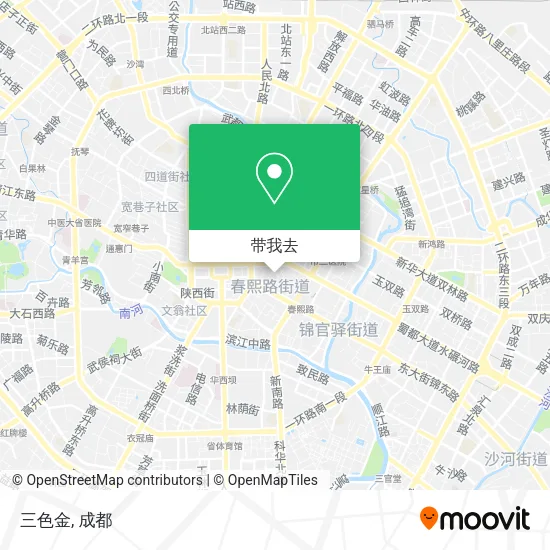 三色金地图