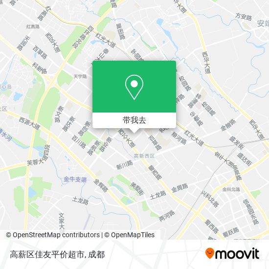 高薪区佳友平价超市地图