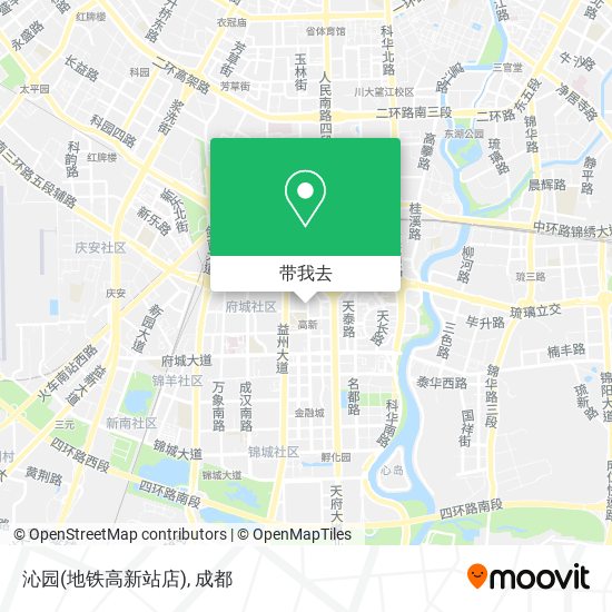 沁园(地铁高新站店)地图