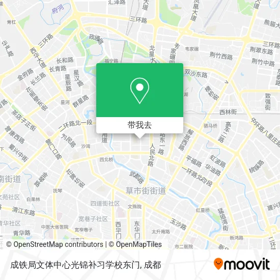 成铁局文体中心光锦补习学校东门地图