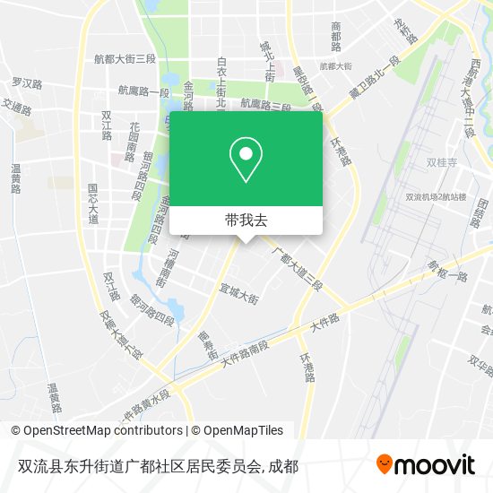 双流县东升街道广都社区居民委员会地图