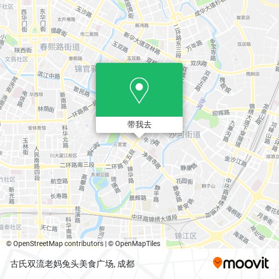 古氏双流老妈兔头美食广场地图