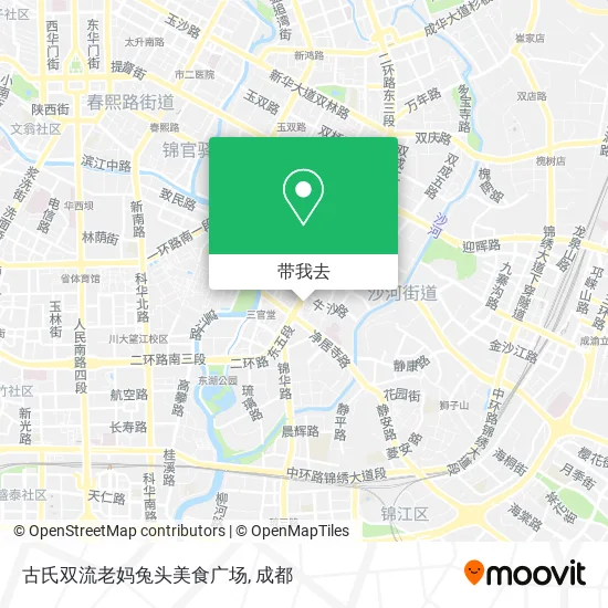 古氏双流老妈兔头美食广场地图