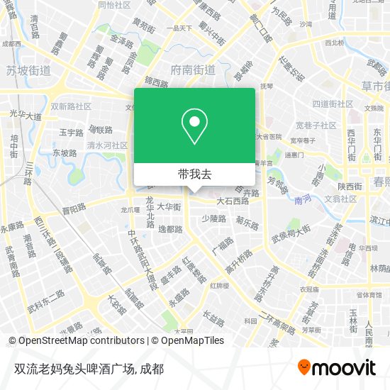 双流老妈兔头啤酒广场地图