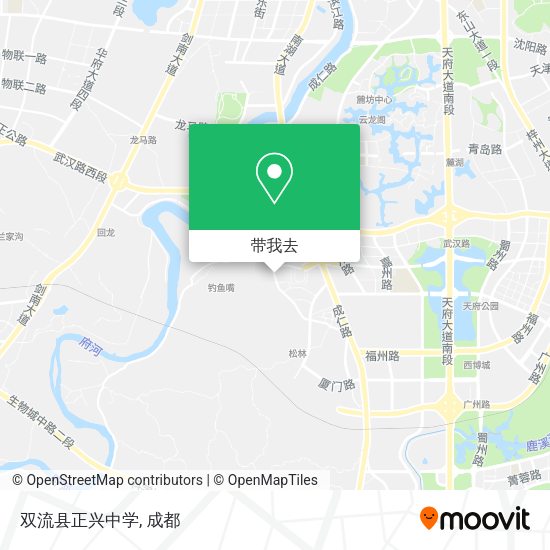 双流县正兴中学地图