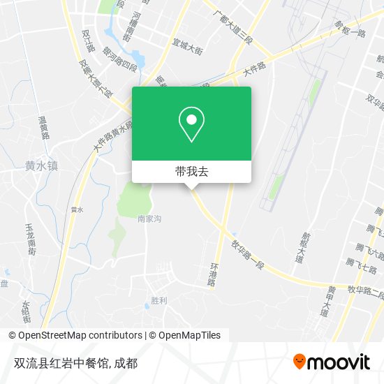 双流县红岩中餐馆地图