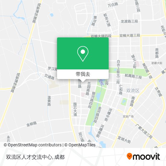 双流区人才交流中心地图