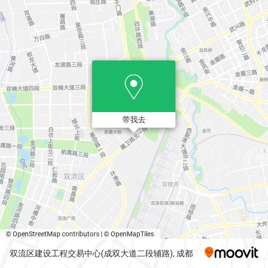 双流区建设工程交易中心(成双大道二段辅路)地图