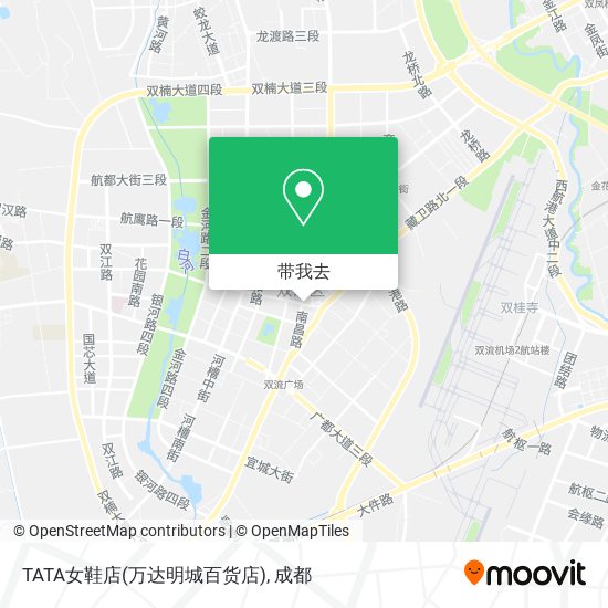 TATA女鞋店(万达明城百货店)地图