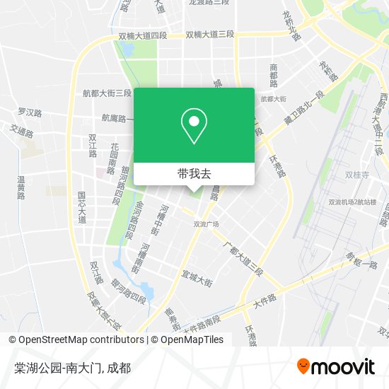 棠湖公园-南大门地图