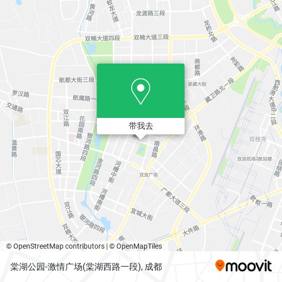 棠湖公园-激情广场(棠湖西路一段)地图
