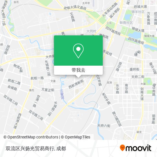 双流区兴扬光贸易商行地图