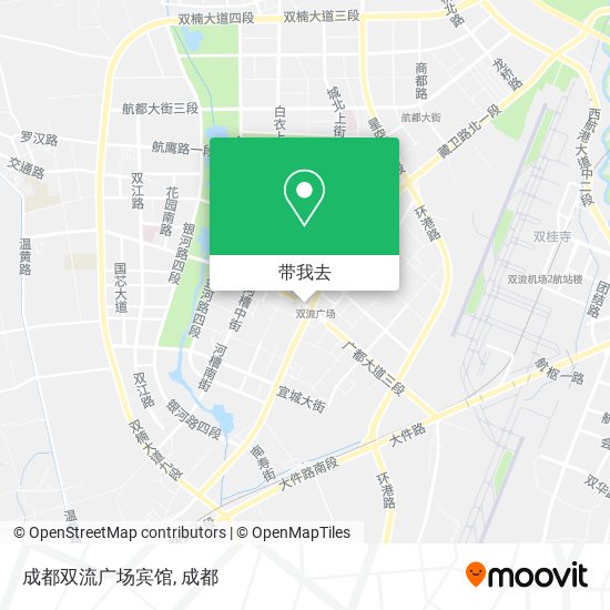成都双流广场宾馆地图