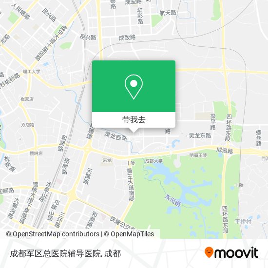成都军区总医院辅导医院地图