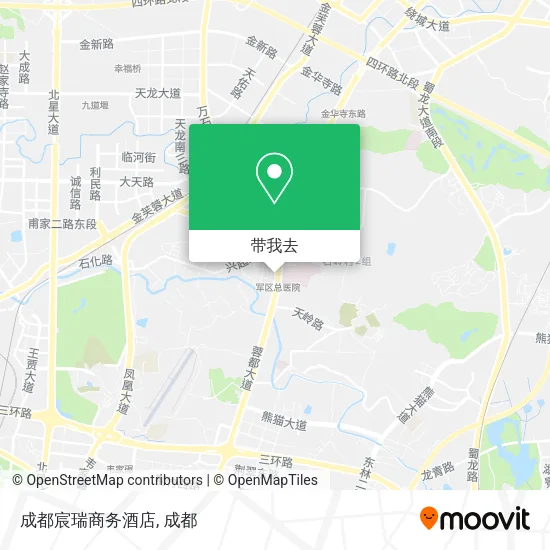 成都宸瑞商务酒店地图