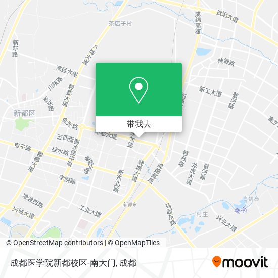 成都医学院新都校区-南大门地图