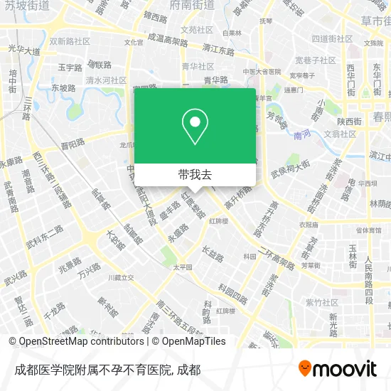 成都医学院附属不孕不育医院地图