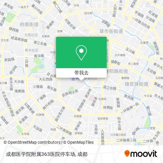 成都医学院附属363医院停车场地图