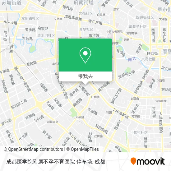 成都医学院附属不孕不育医院-停车场地图