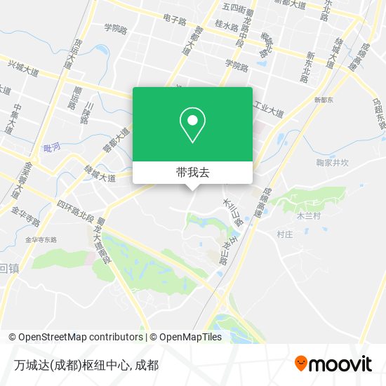 万城达(成都)枢纽中心地图