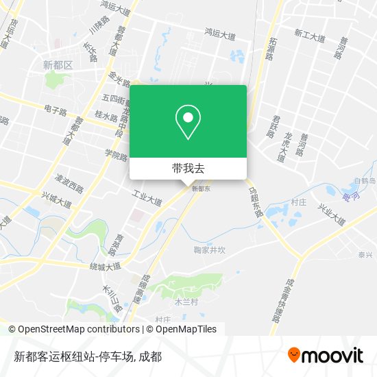 新都客运枢纽站-停车场地图