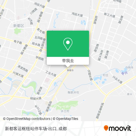 新都客运枢纽站停车场-出口地图