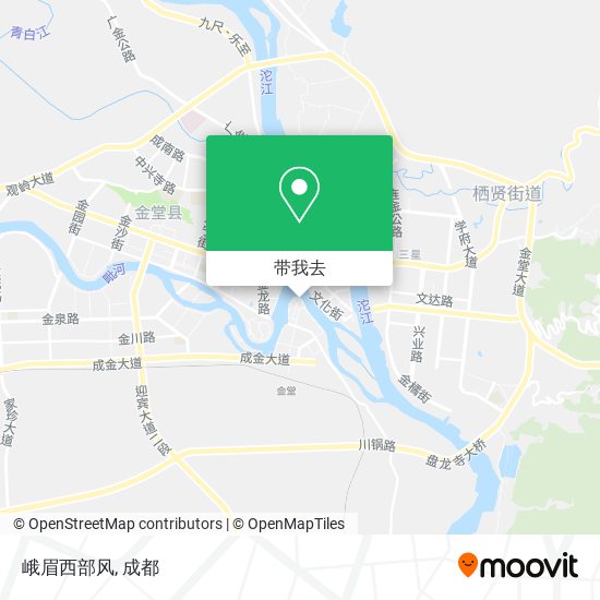 峨眉西部风地图