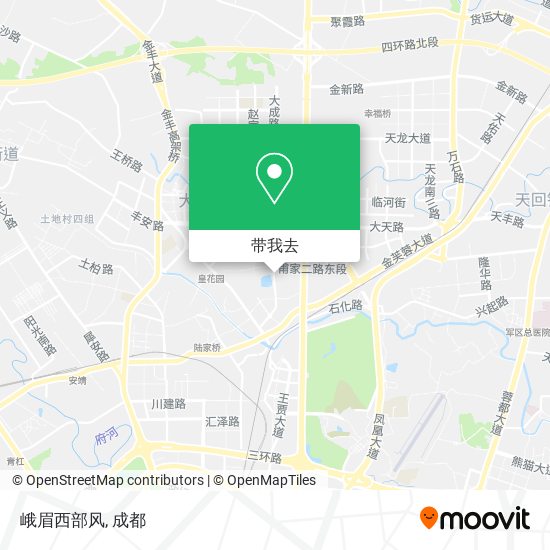 峨眉西部风地图