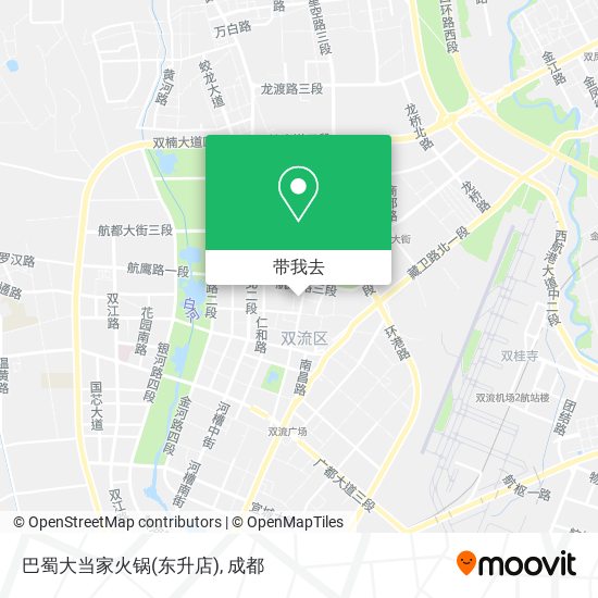 巴蜀大当家火锅(东升店)地图