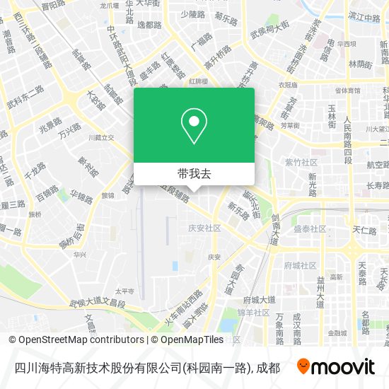 四川海特高新技术股份有限公司(科园南一路)地图