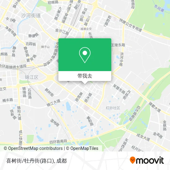 喜树街/牡丹街(路口)地图
