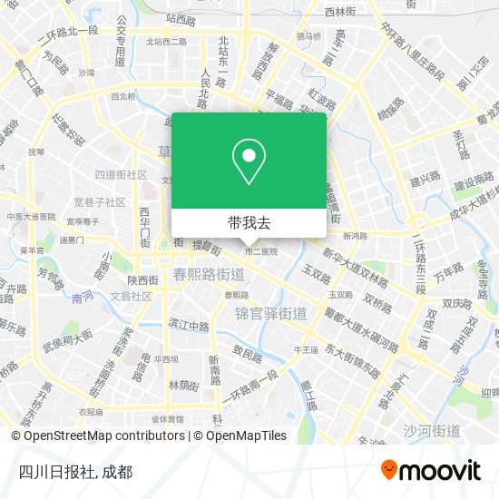 四川日报社地图