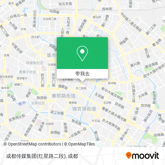 成都传媒集团(红星路二段)地图