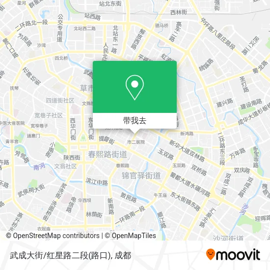 武成大街/红星路二段(路口)地图