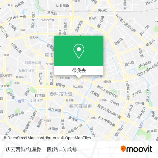 庆云西街/红星路二段(路口)地图